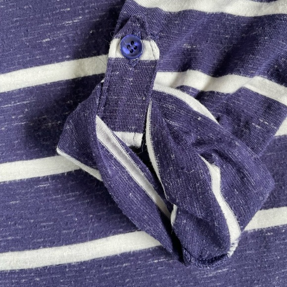 Roxy Striped Long Sleeve Top/Size Med - Picture 3 of 5